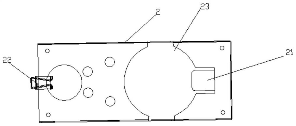 Tool for mounting color filter on multi-color lens support plate and pasting process thereof