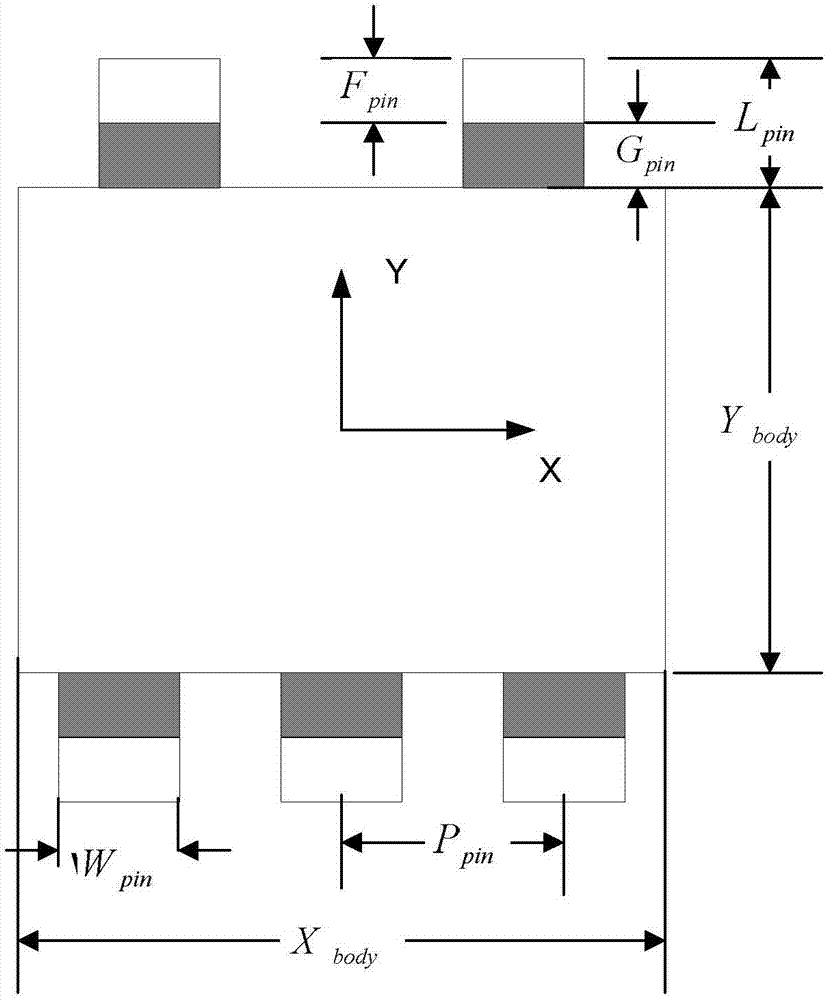 Adaptive asymmetric pin type chip drawing method