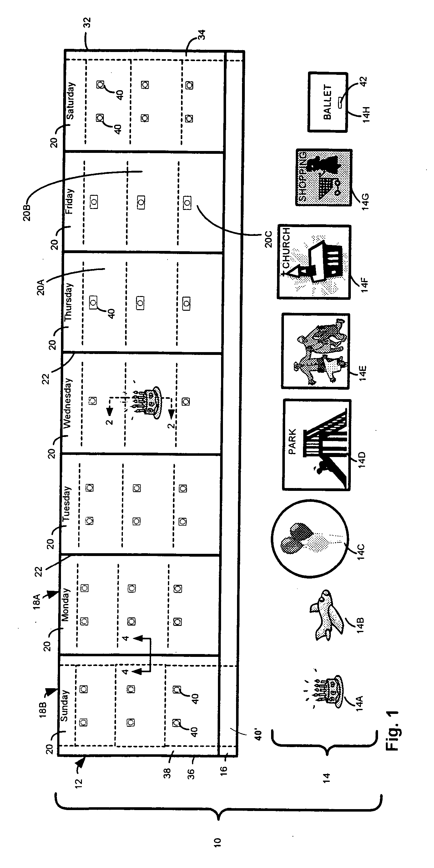 Activity scheduling device