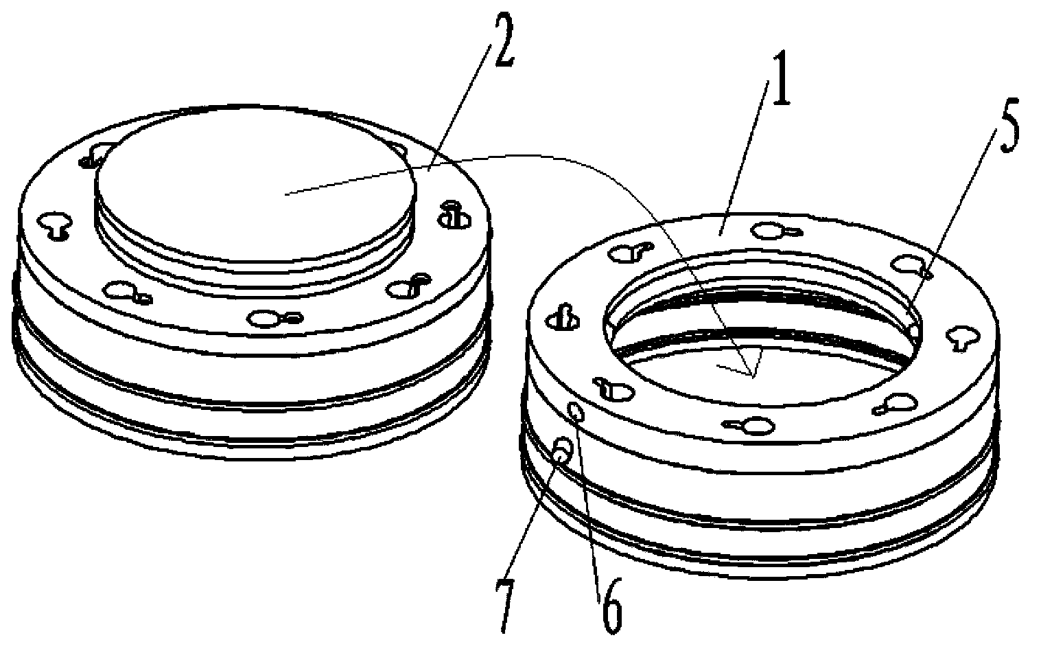 Circular buckle plate mechanical pile splicing method for precast square piles