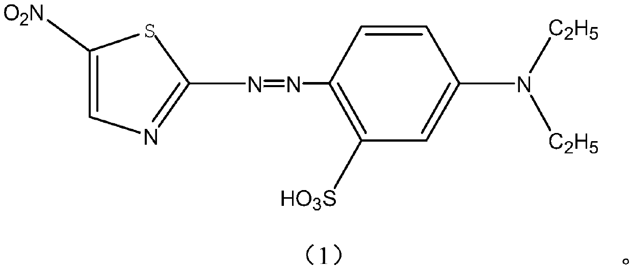 Acidic dischargeable blue dye compound for furs and application method of acidic dischargeable blue dye compound for furs