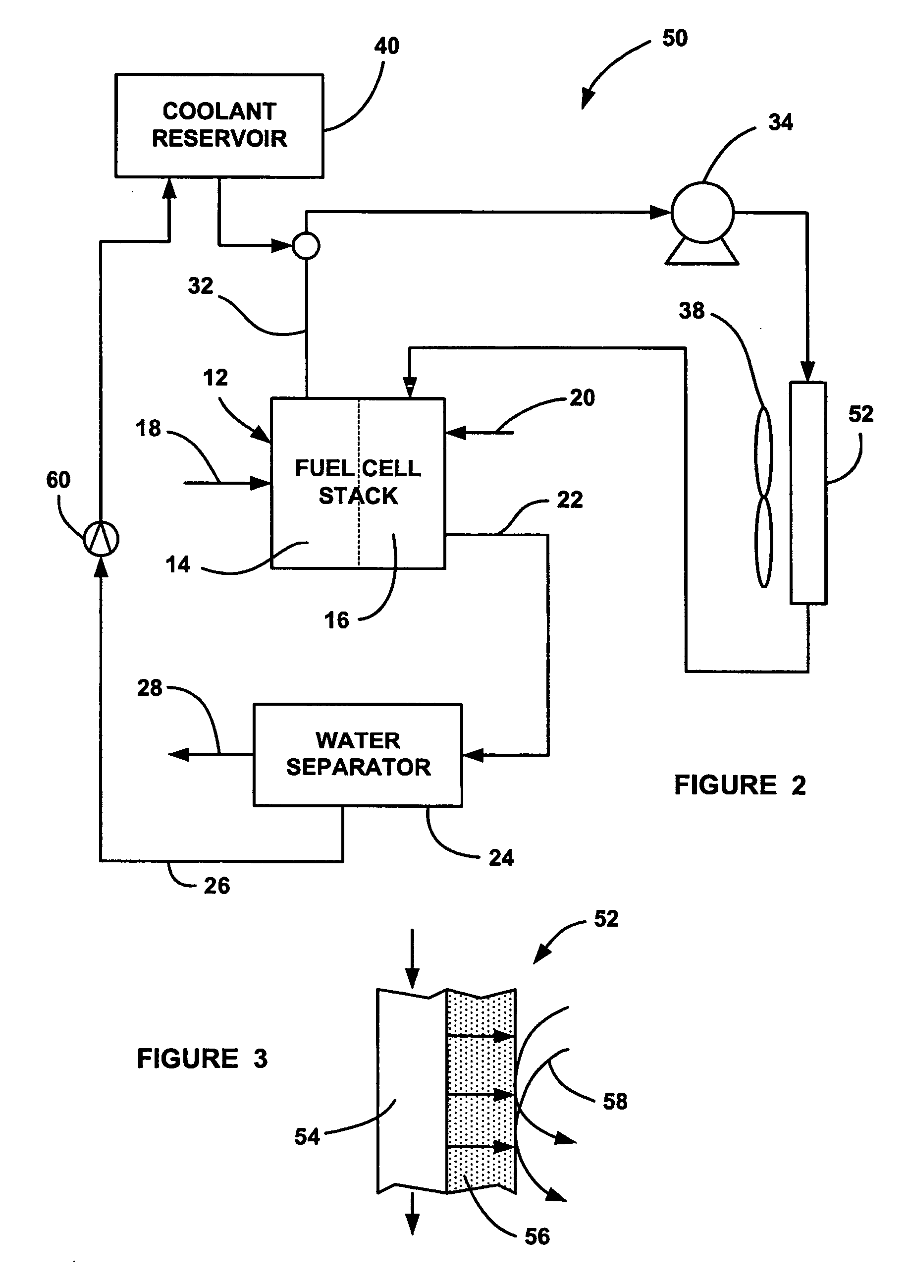 Evaporative cooling system for fuel cell systems using cathode product water