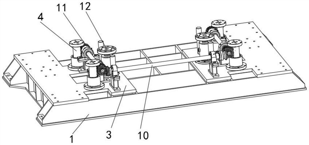 A door panel pressing device for vehicle-mounted toilet processing and its use method