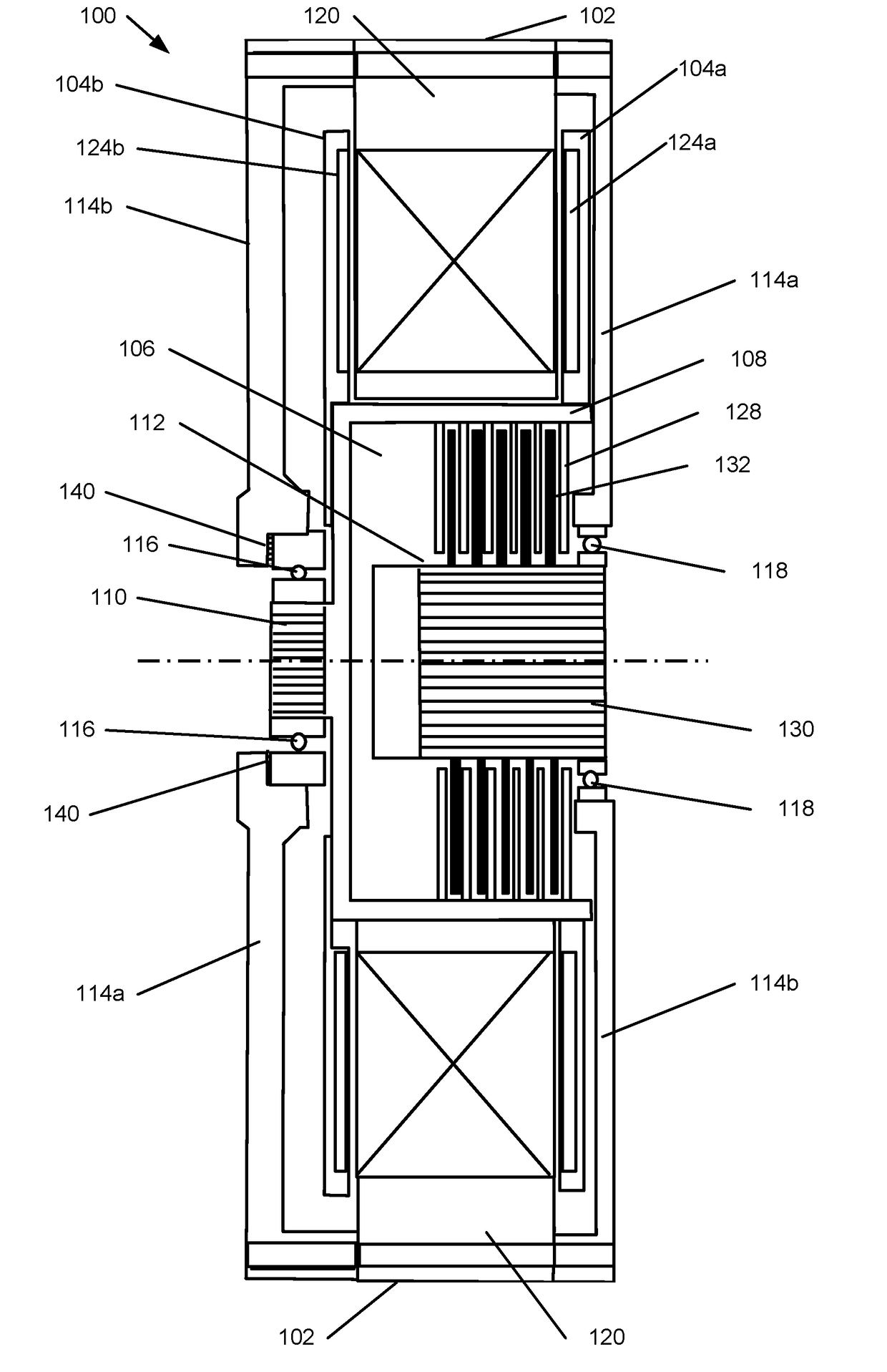 Axial flux machine arrangement