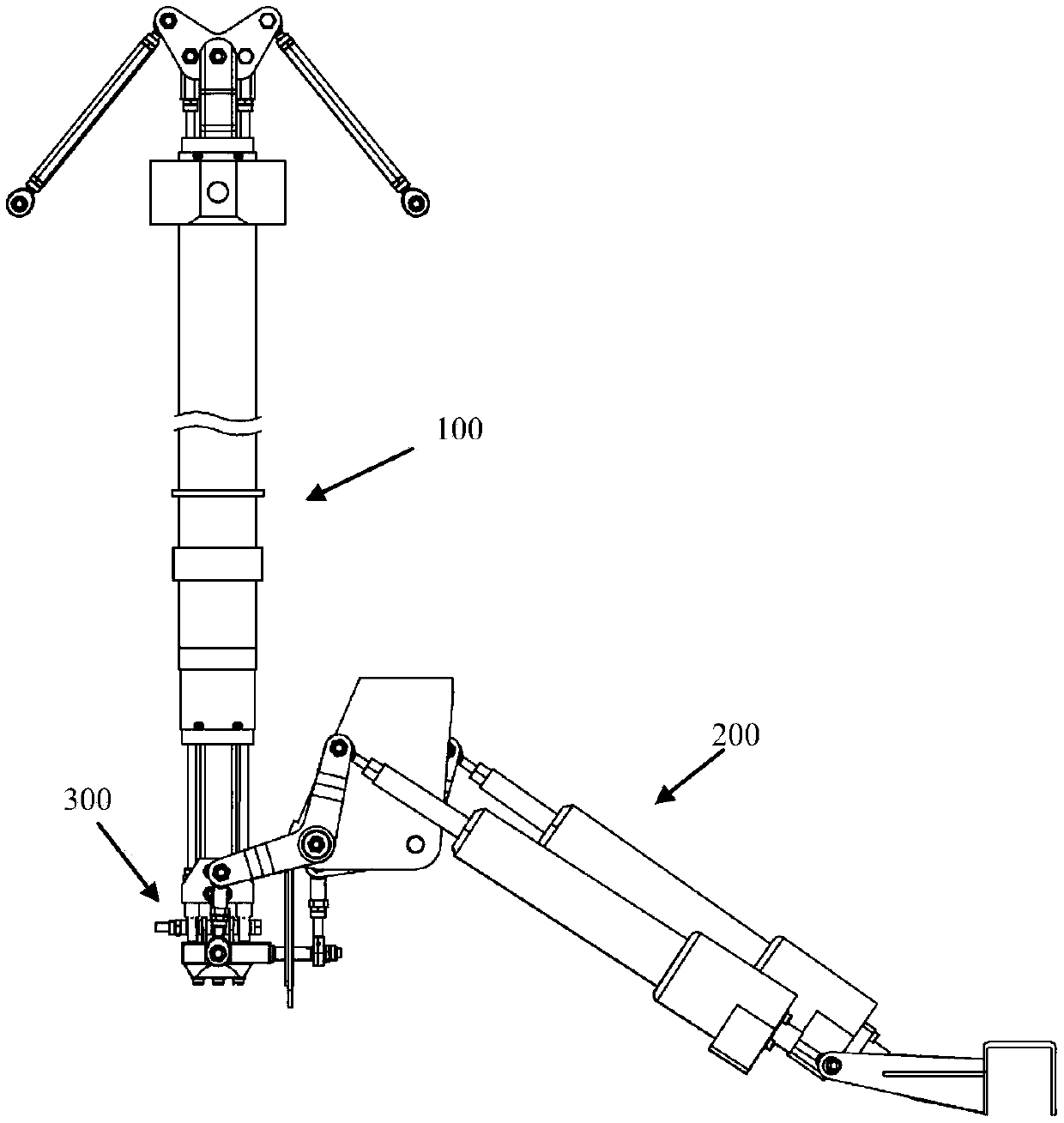 Helicopter rotor wing operating device and rotor wing device