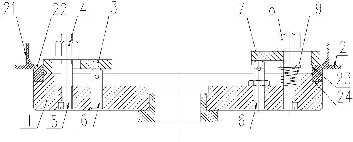 Annular thin-wall parts fixture and method for processing thin-wall outer surface of parts