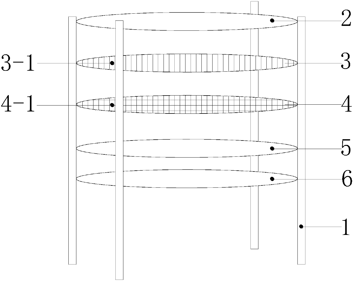 Measuring method and device for atmospheric ion mobility