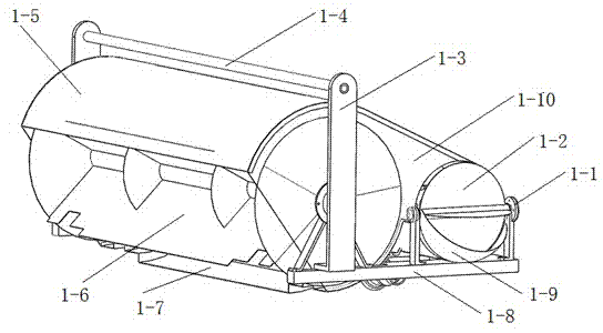 Sand collecting device of highway and railway dual-purpose track sand removing vehicle
