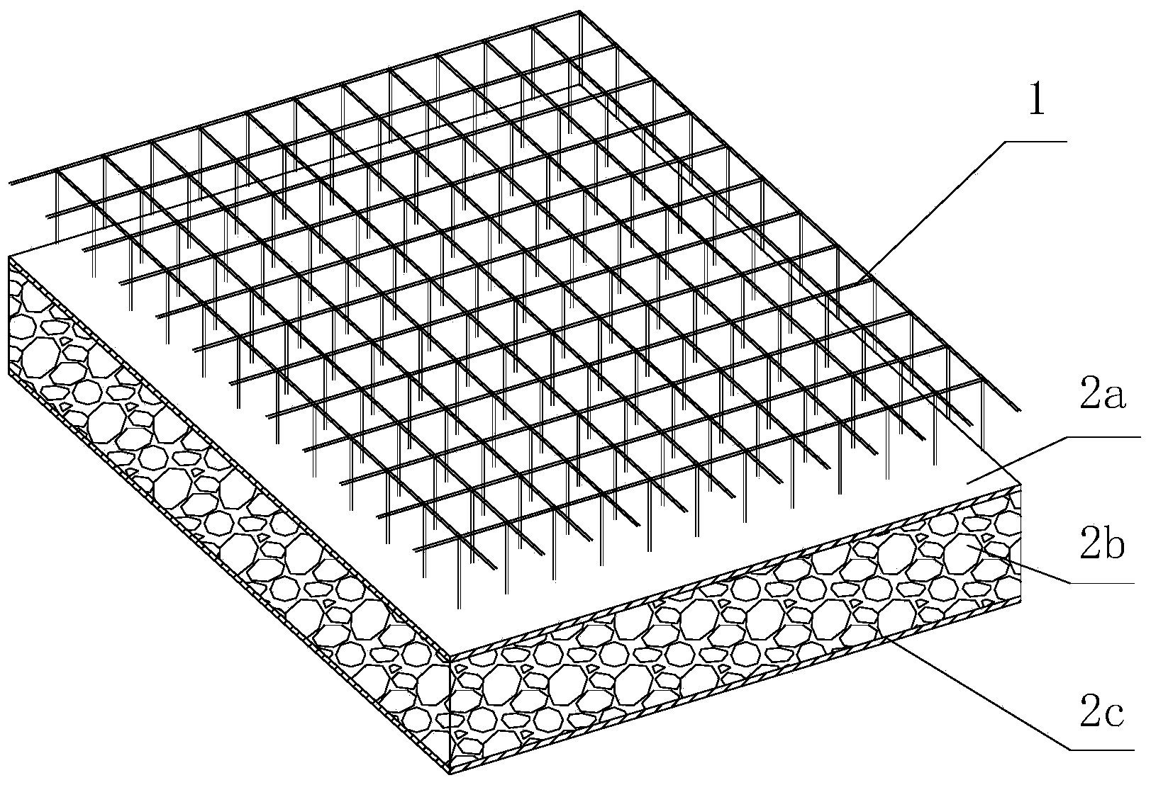 Prefabricated thermal insulation laminated wallboard with spatial three-dimensional structure and manufacturing method of laminated wallboard