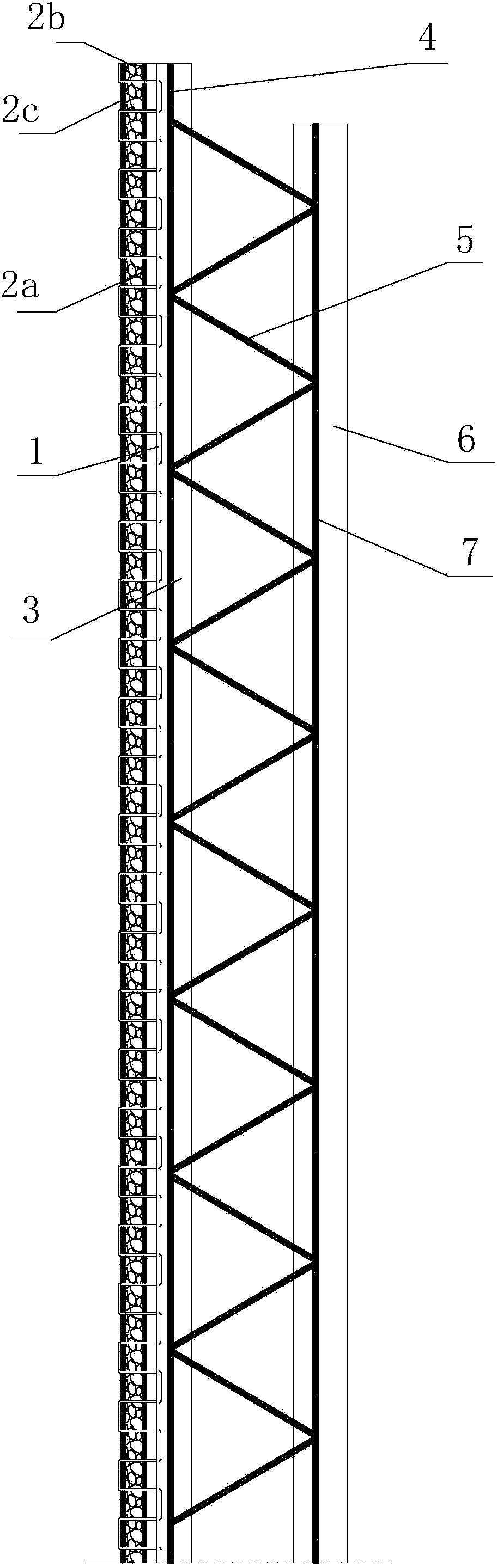 Prefabricated thermal insulation laminated wallboard with spatial three-dimensional structure and manufacturing method of laminated wallboard
