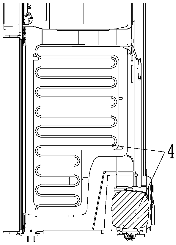 A refrigerator with a deep freezing zone