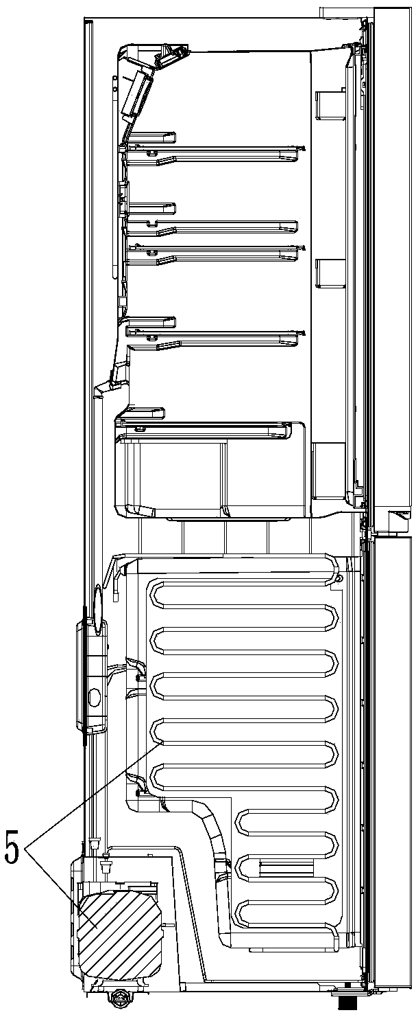 A refrigerator with a deep freezing zone