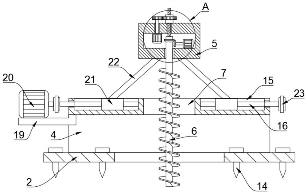 An in-situ leaching sandstone-type uranium mine geological exploration sampling device