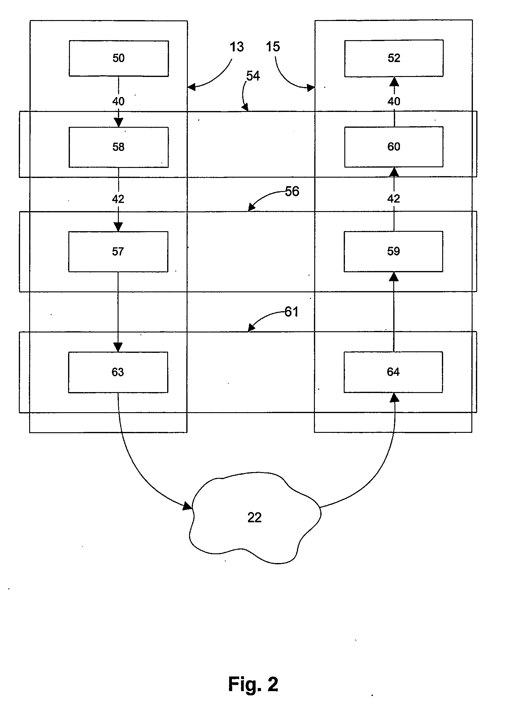System and method for reliable packet data transport in a computer network