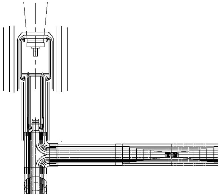 Detachable network side lead butt joint structure of converter transformer and use method