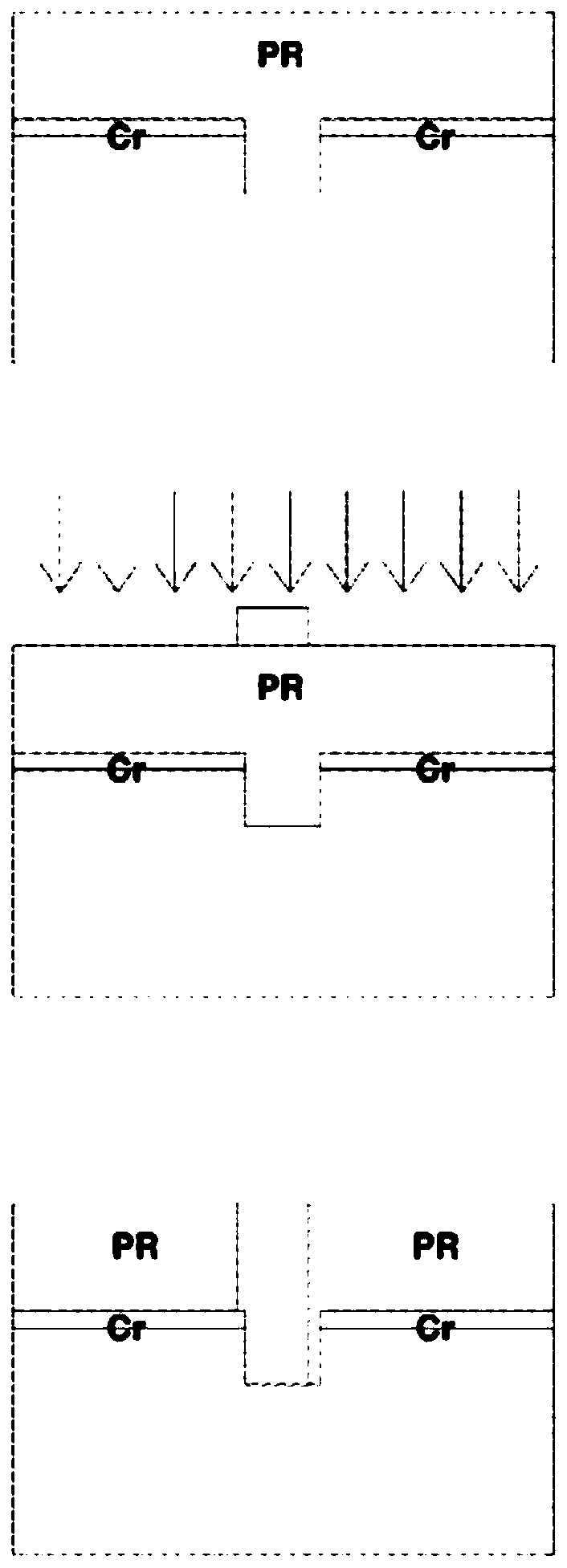 Method for protecting fine pattern and depositing metal layer using back exposure technology