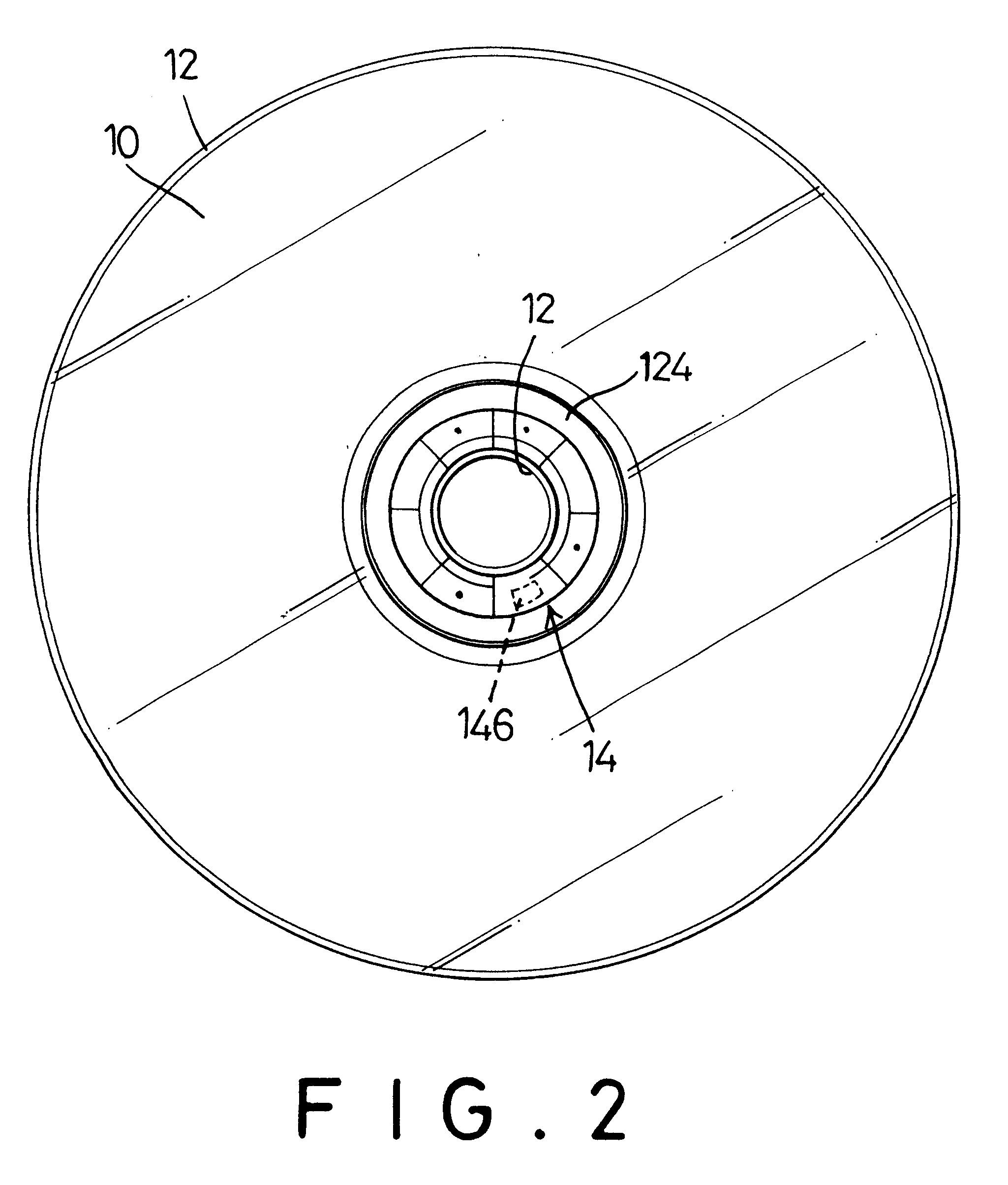 Optical disc with a control chip