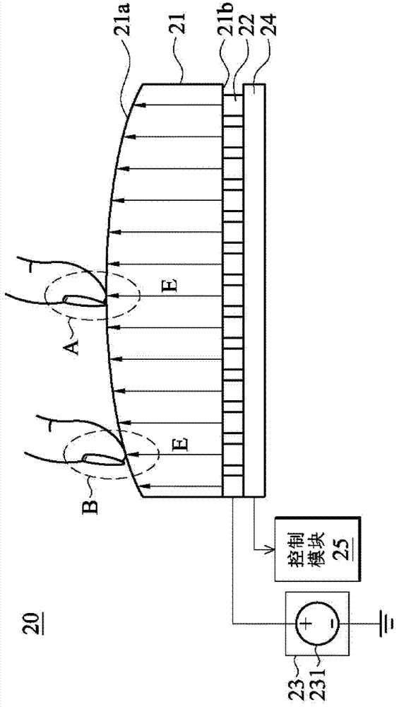 Curved surface touch feedback touch screen and touch feedback driving method thereof