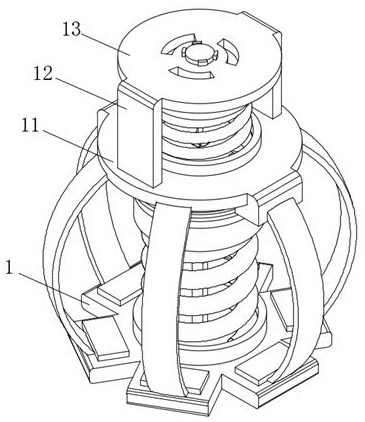 Vibration damping device for hydraulic press