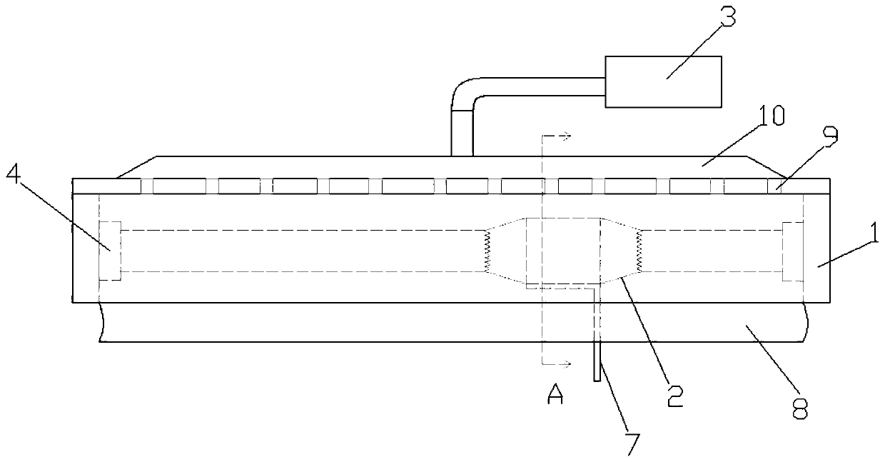 Self-dustproof system of rodless cylinder