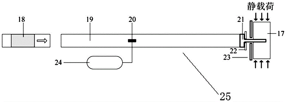 Experimental apparatus and method for static-pressure rock impact tunnel destroy