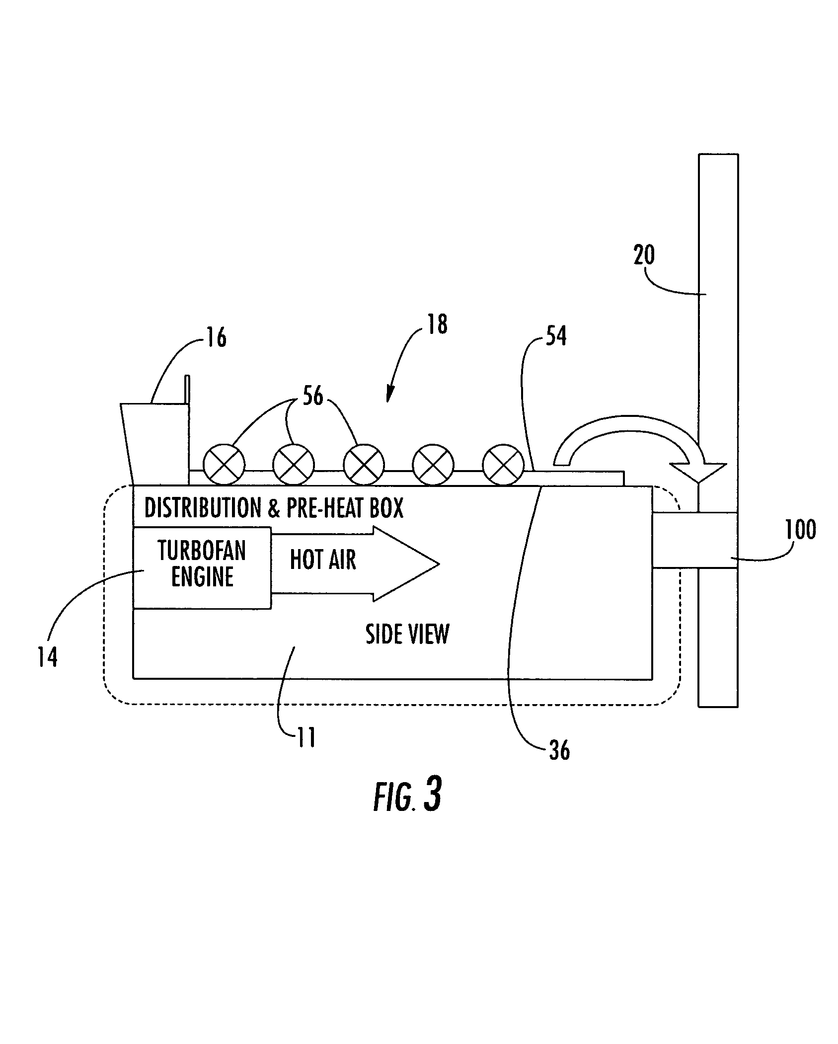 Air dryer system and method employing a jet engine