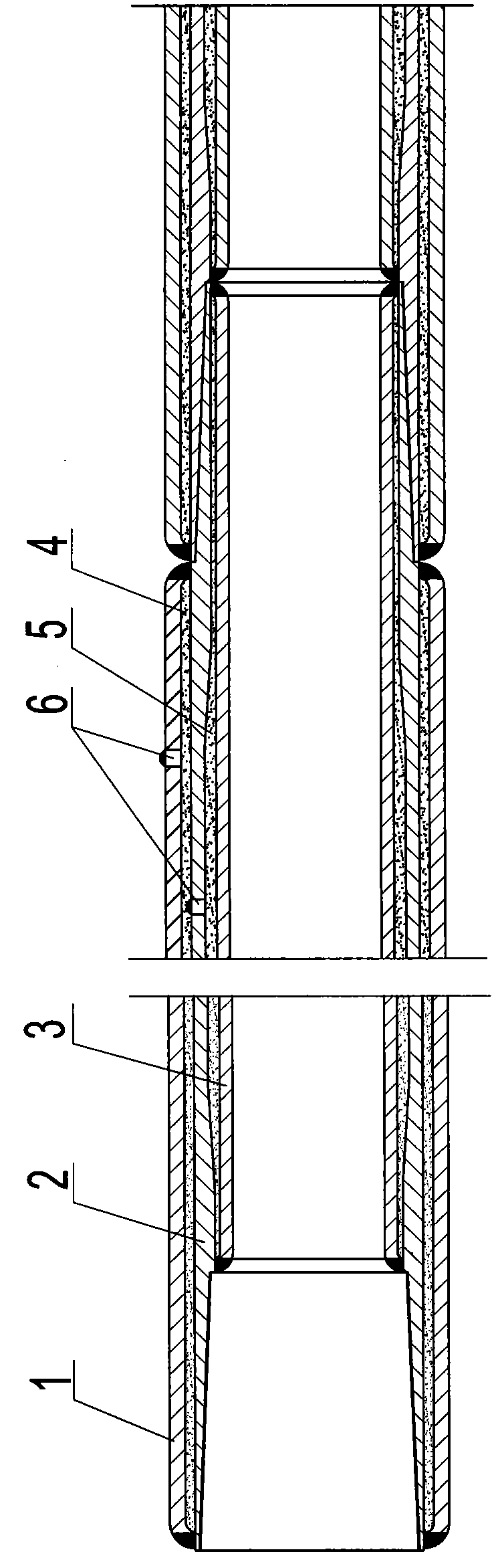 Manufacturing method of heat insulating oil casing