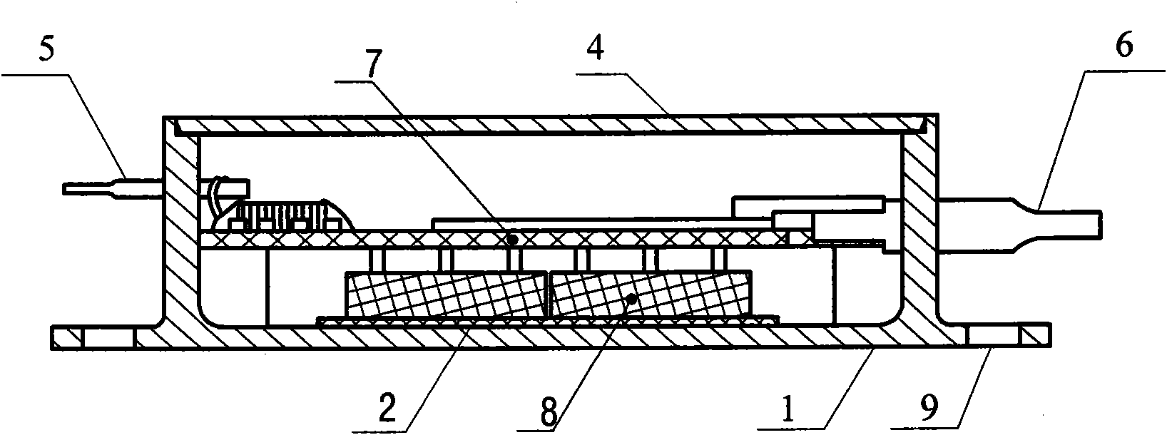 Small-sized high-power sealed direct-current solid-state relay