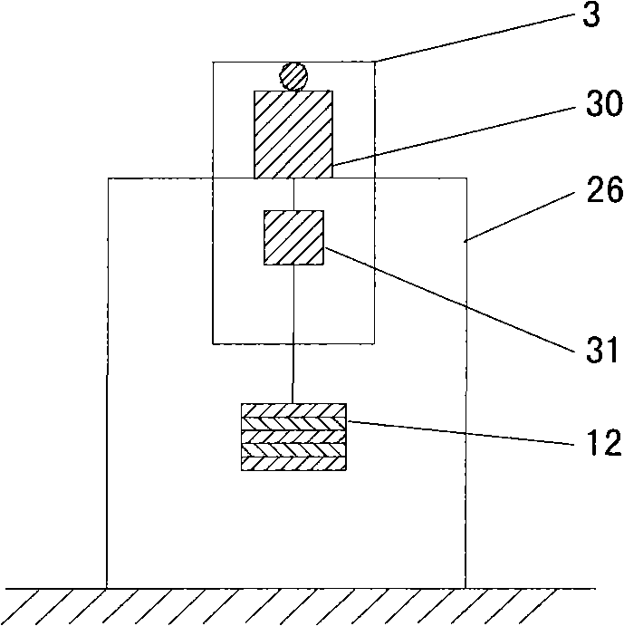 Dead weight type standard force source device with counterweight independently loading and unloading