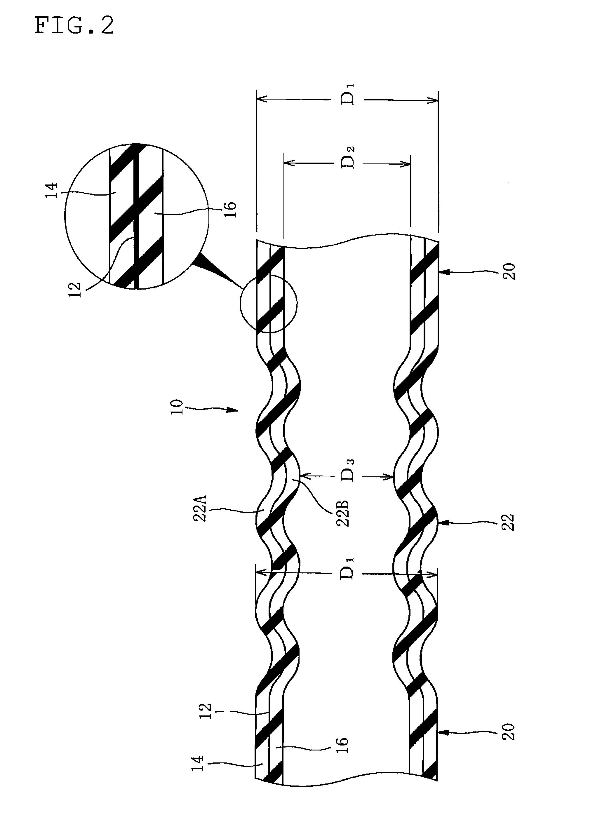 Corrugated Hose for Transporting Fluid and Method for Producing the Same