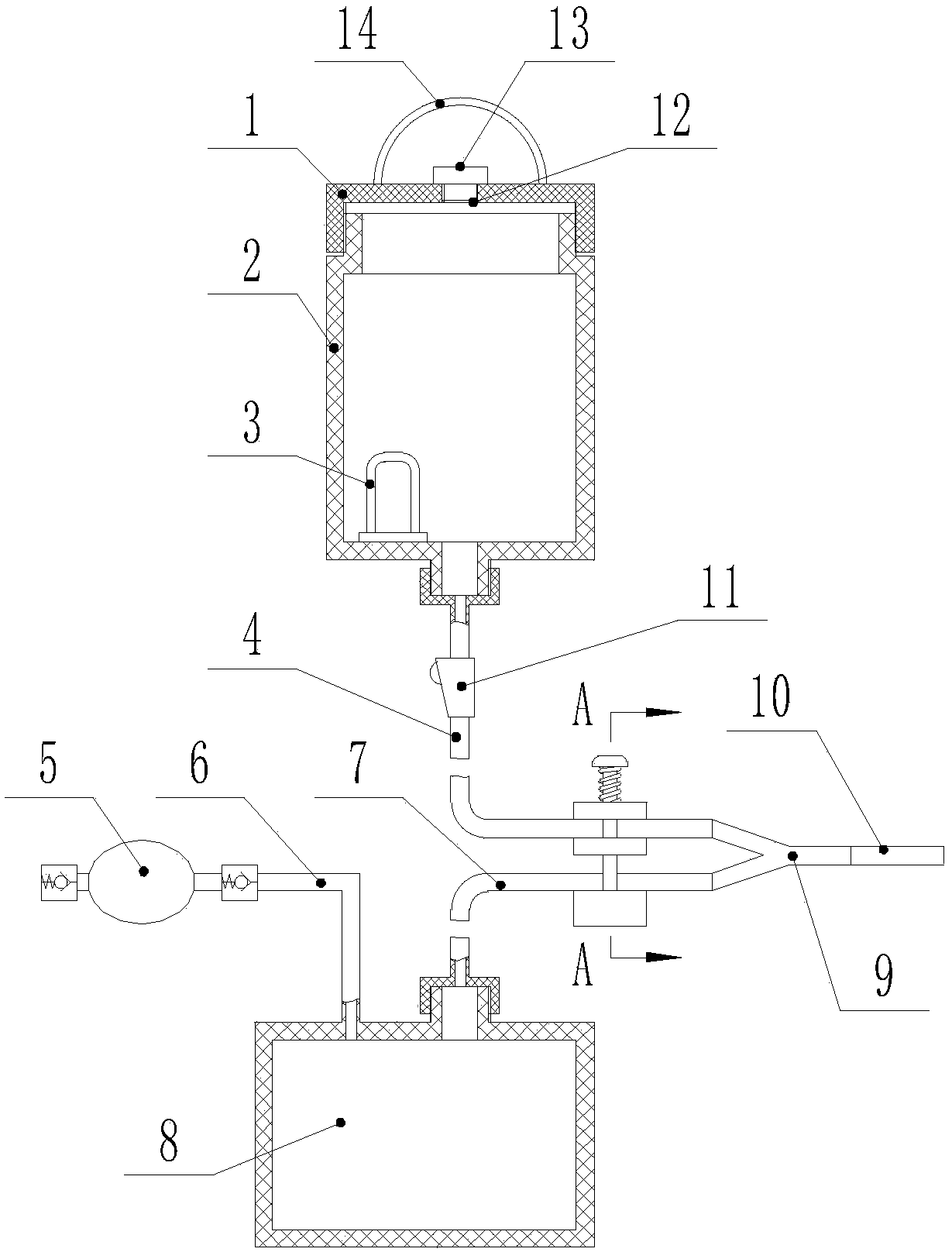 Urinary surgery cleaning device