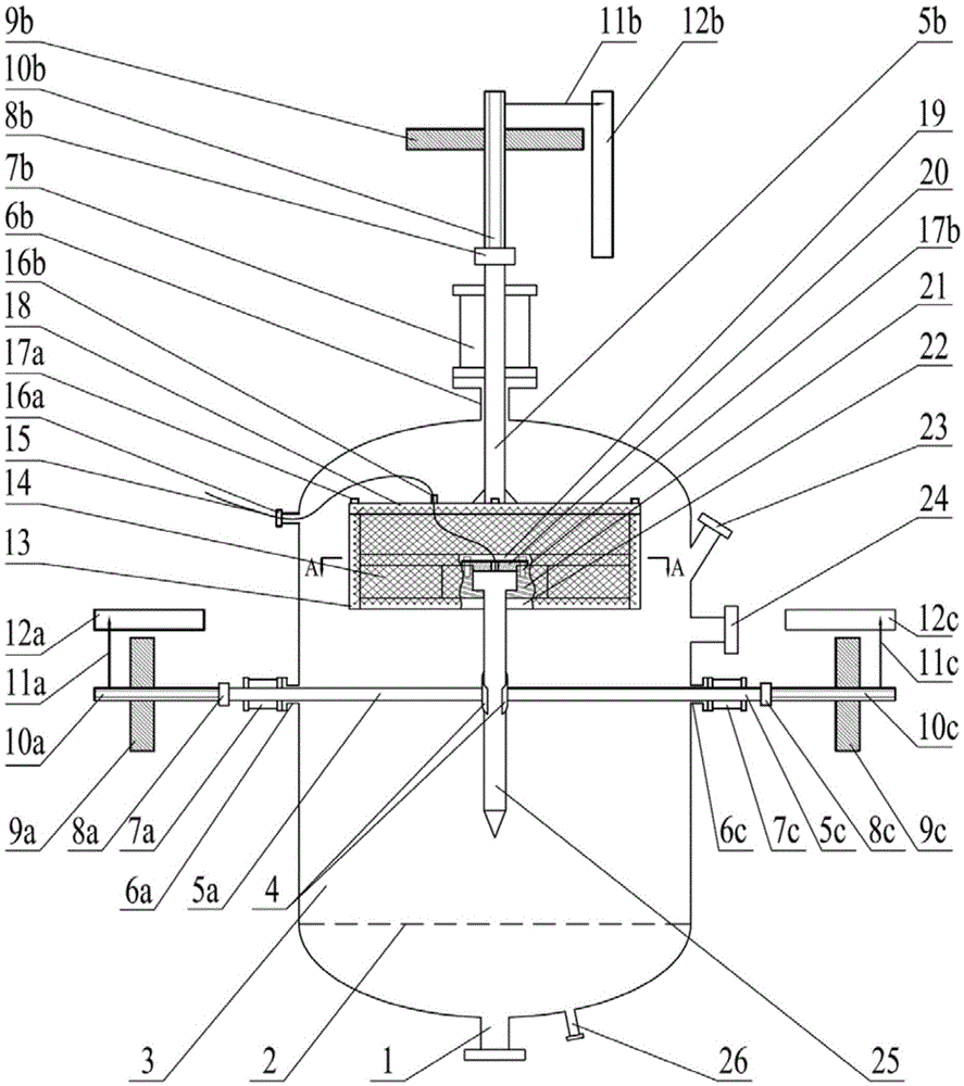 Mobile multi-point measuring device and measuring method for gas-solid fluidized bed multiphase flow parameters