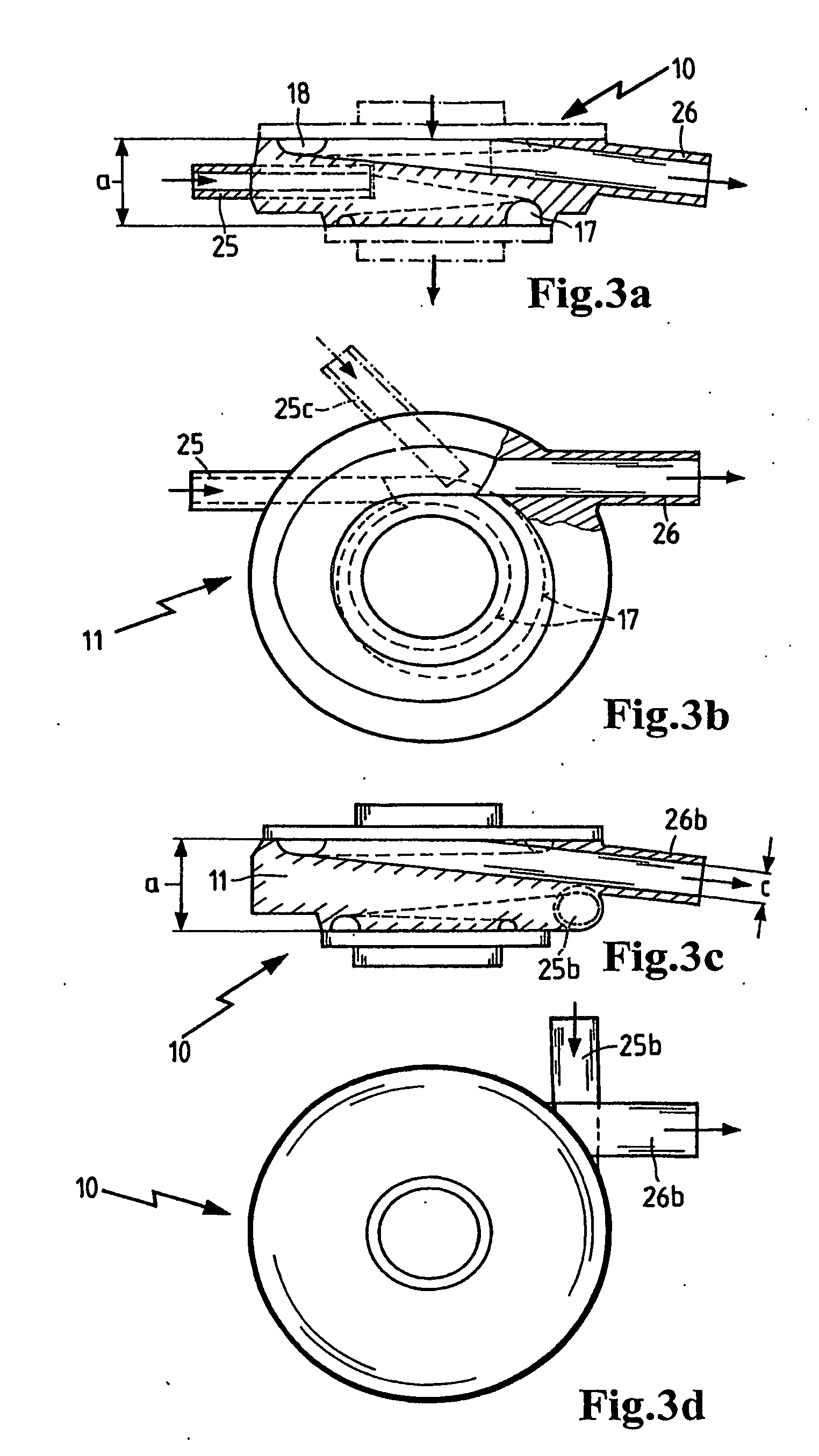 Non-Positive-Displacement Machine Comprising a Spiral Channel Provided in the Housing Middle Part