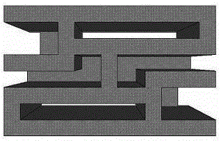 Heat-insulating energy-saving building block utilizing industrial waste and with uniform heat path