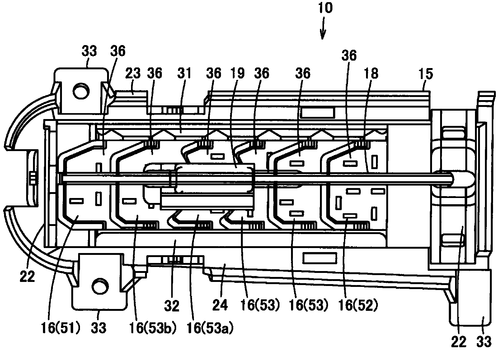 Air flow direction adjusting device and vehicle air conditioning device