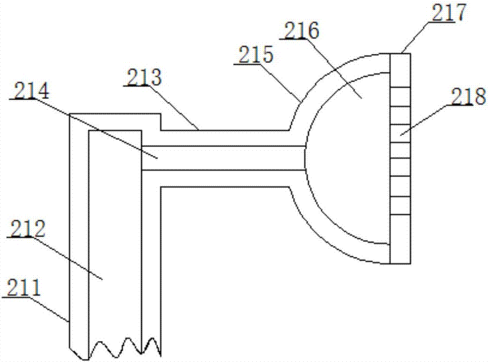 Liquid dust removal device with regional dust removal function