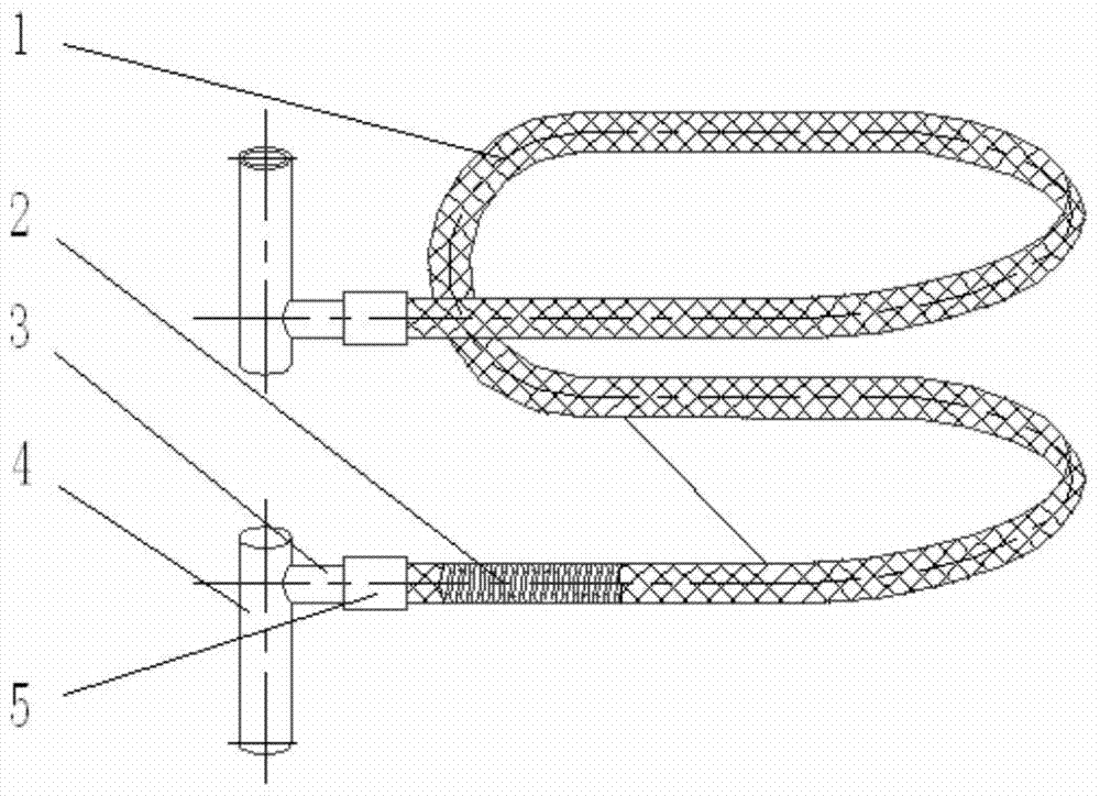 Displacement compensation device for control rod drive line, forming die and forming method thereof