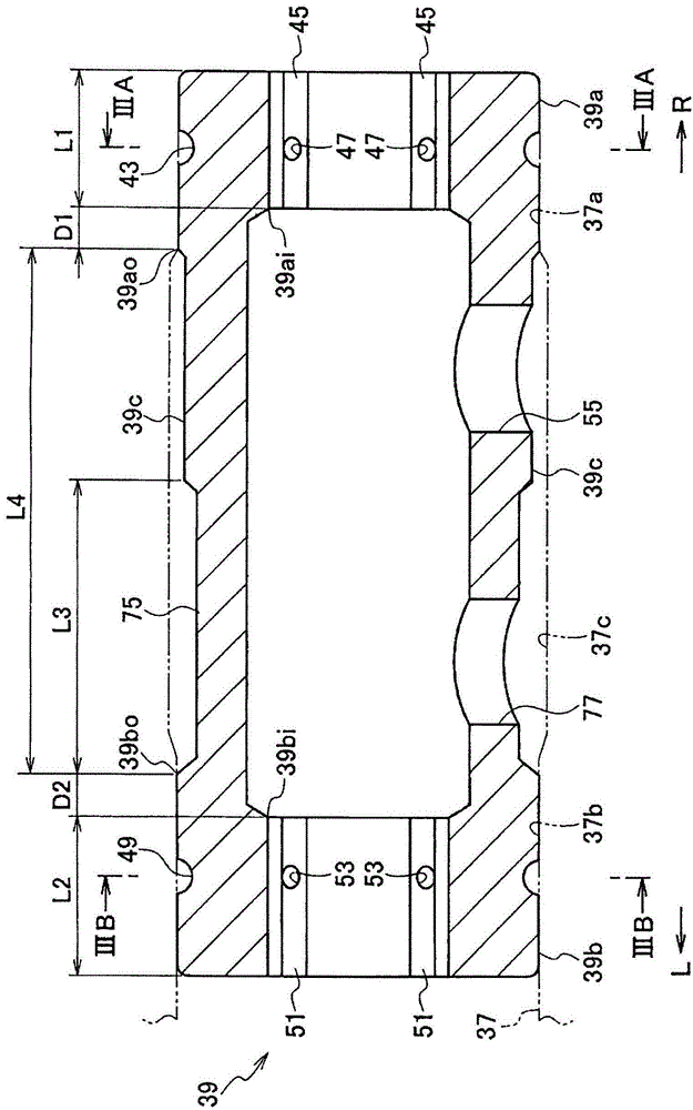 Rotor bearing support structure and supercharger