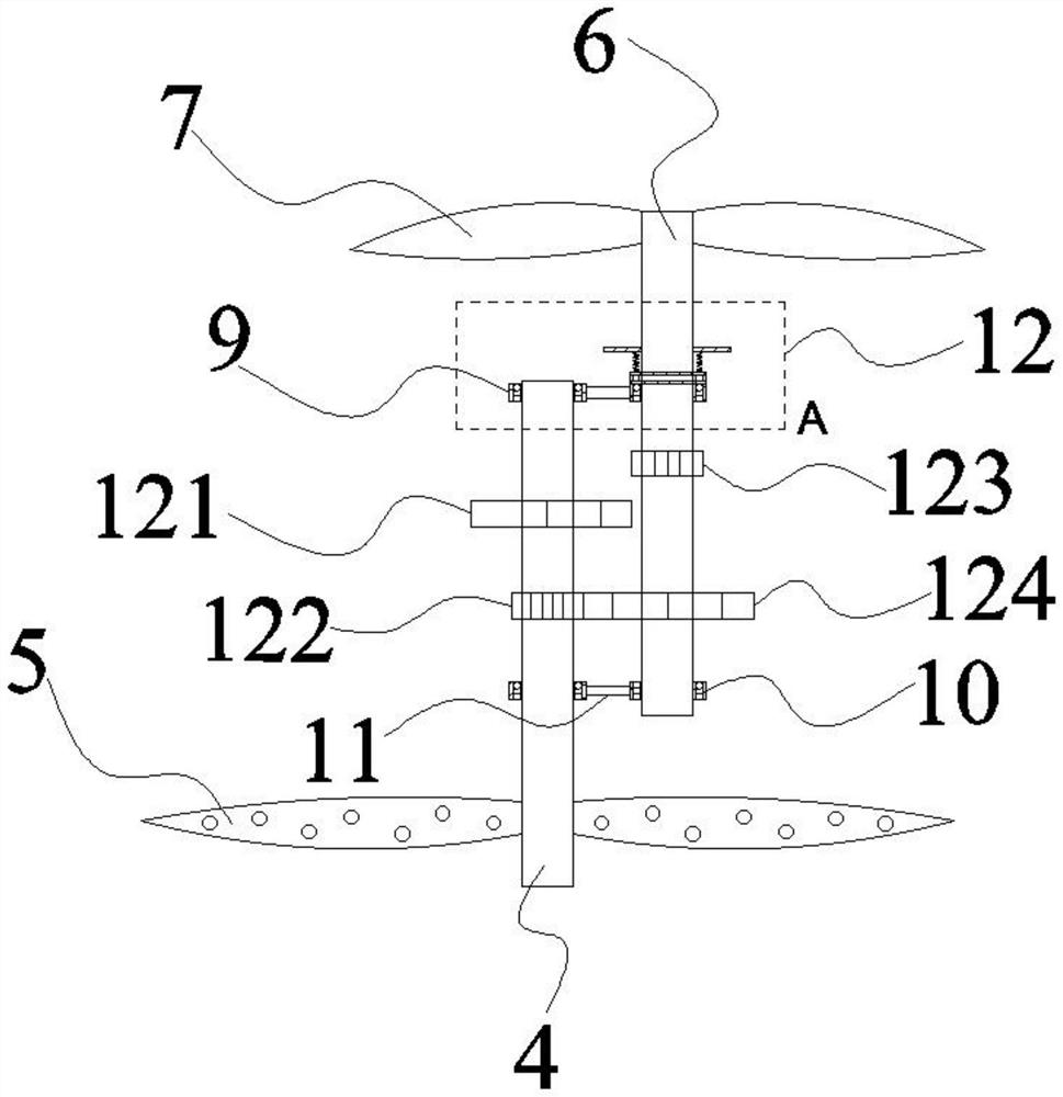UAV with rotor diversion and wear-resistant structure used in wind and sand environment