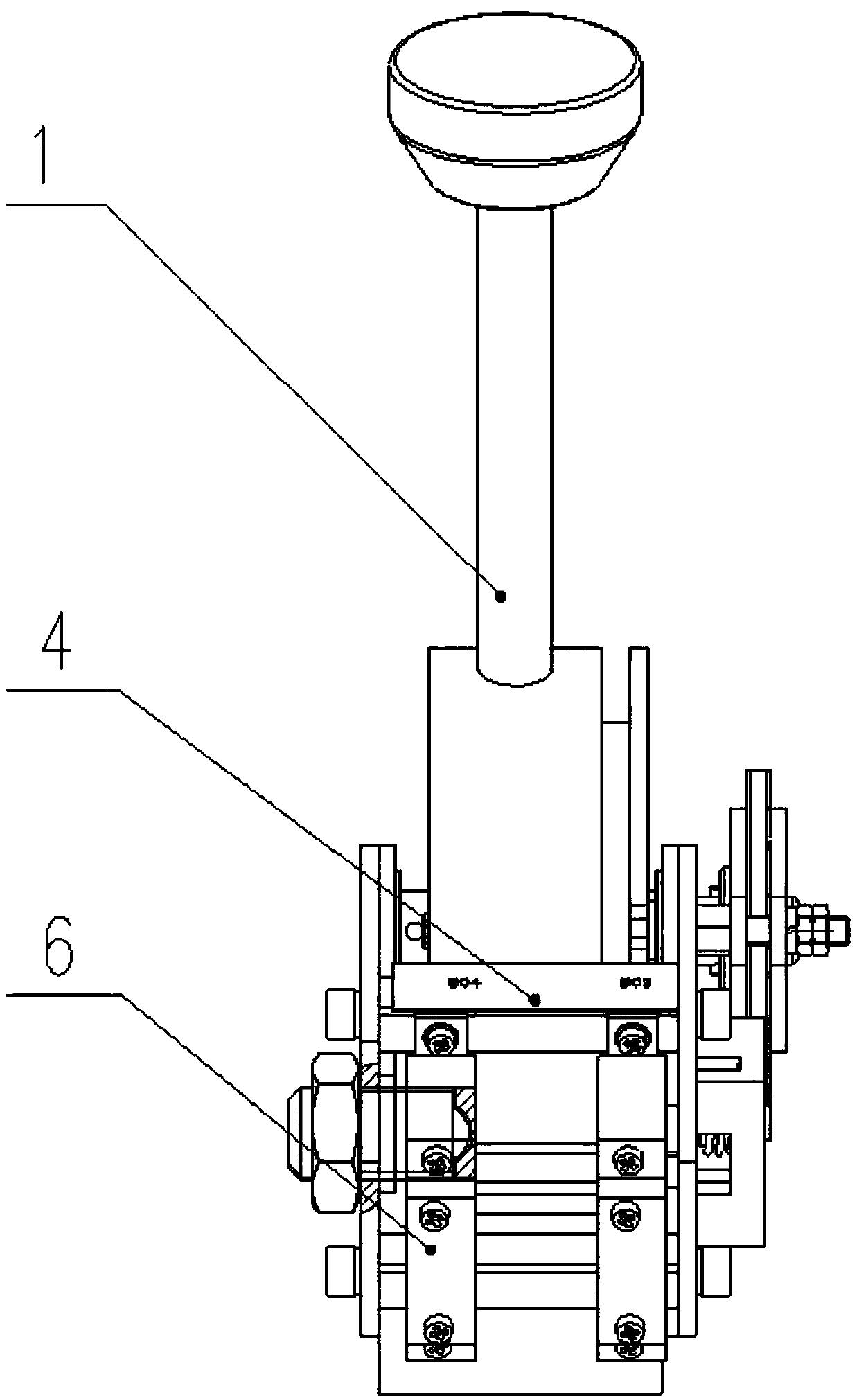 One-way resetting mechanism for locomotive brake controller and brake controller