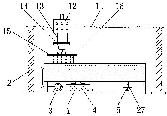 An all-in-one washing and drying machine capable of reducing down loss