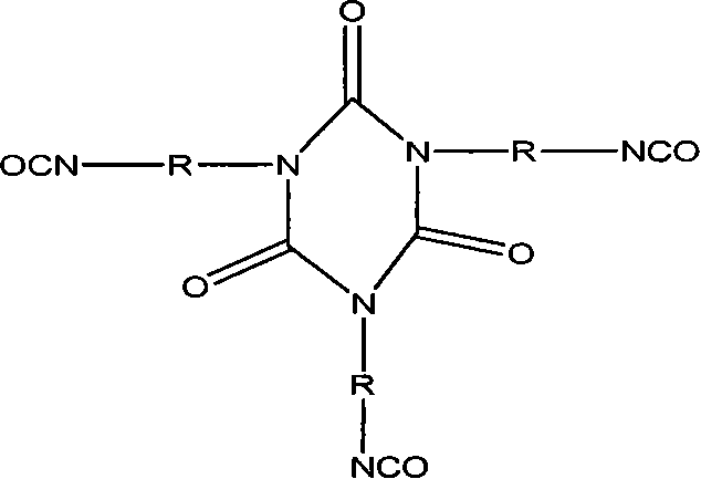 Tripolymer in isocyanic ester class modified by silicane or functional polusiloxane, preparation method