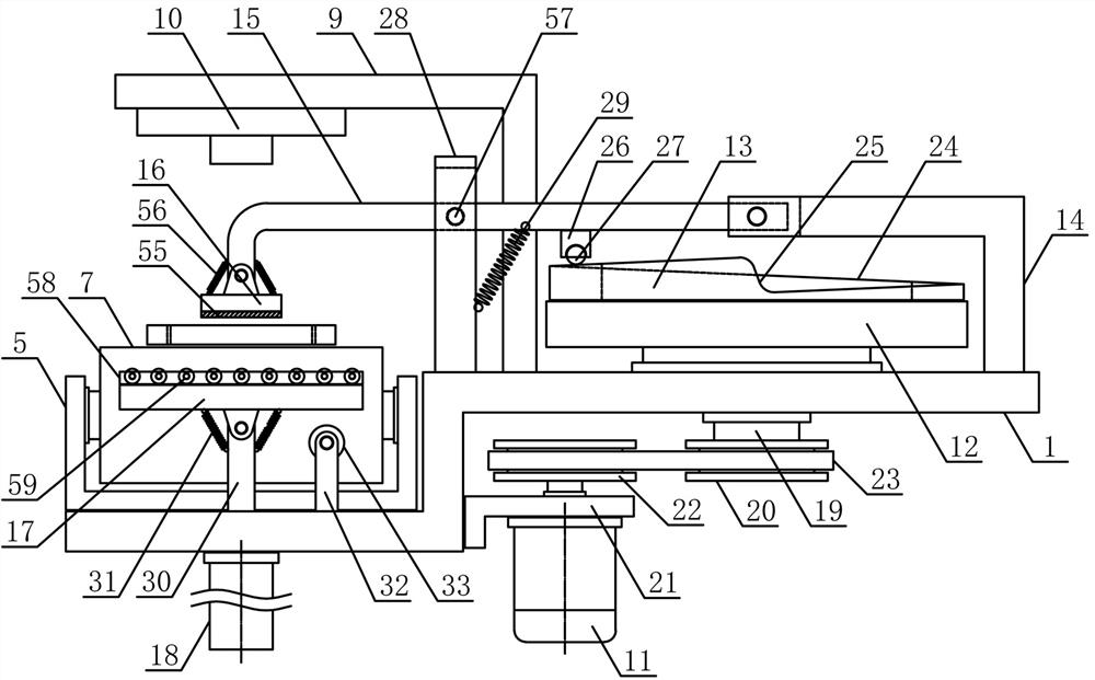 A metal sheet processing and conveying mechanism