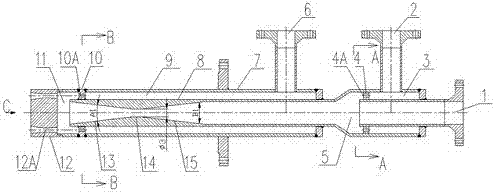 A multi-stage atomizing feed nozzle