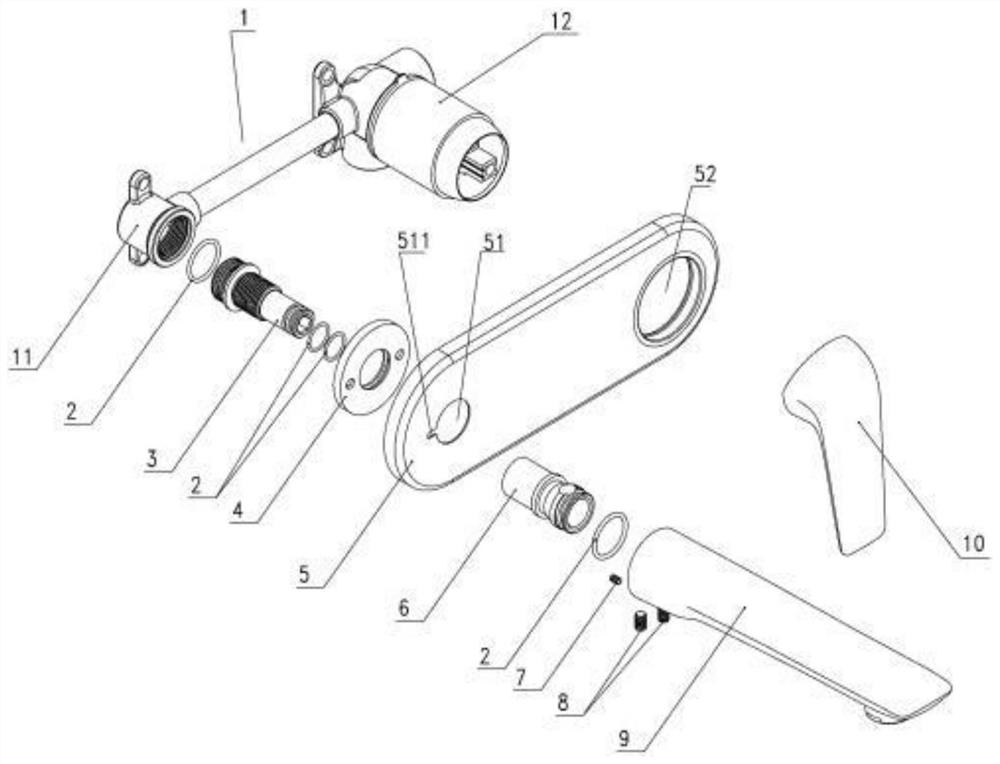 Integrated concealed wash basin faucet and shower head system