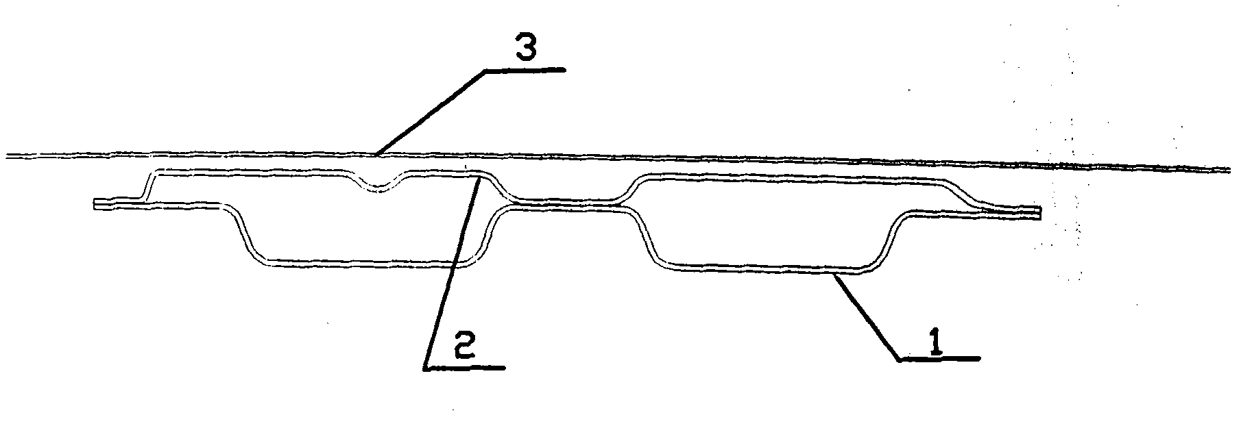 Car roof middle cross beam