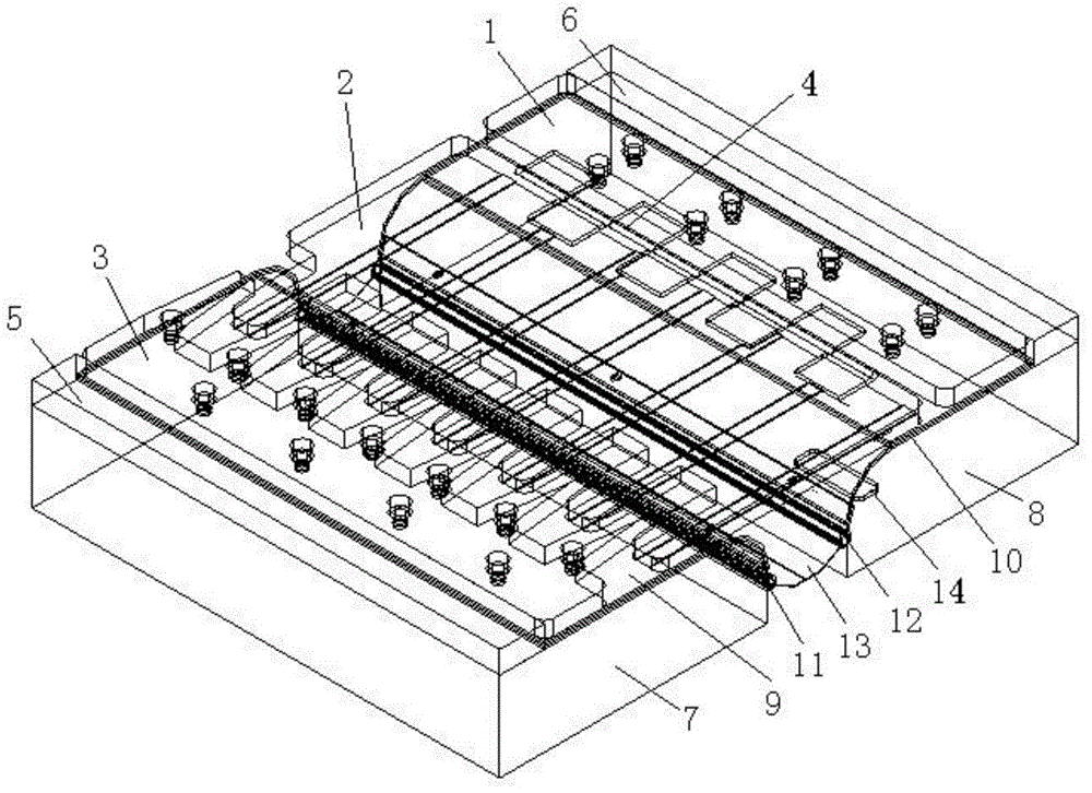 A modular three-way adjustable steel comb-shaped expansion device and its installation method