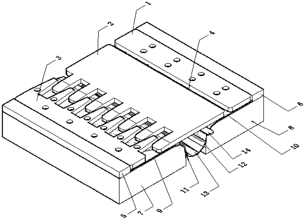 A modular three-way adjustable steel comb-shaped expansion device and its installation method