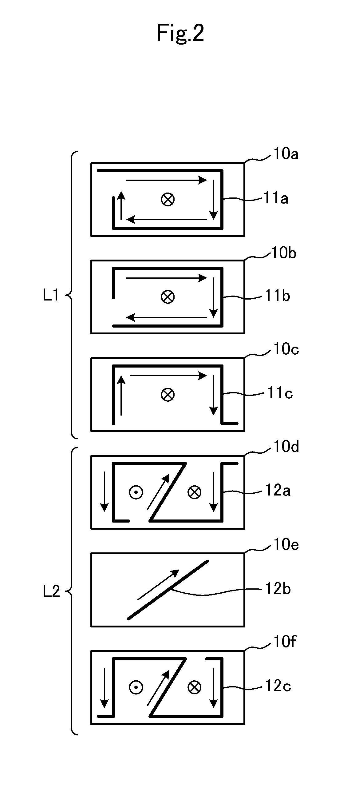 Laminated coil component and matching circuit