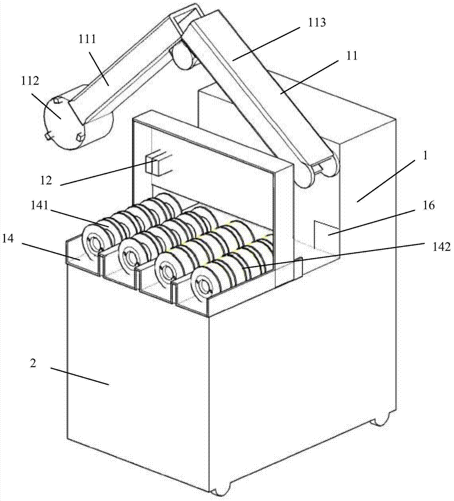 An automatic reel changing robot